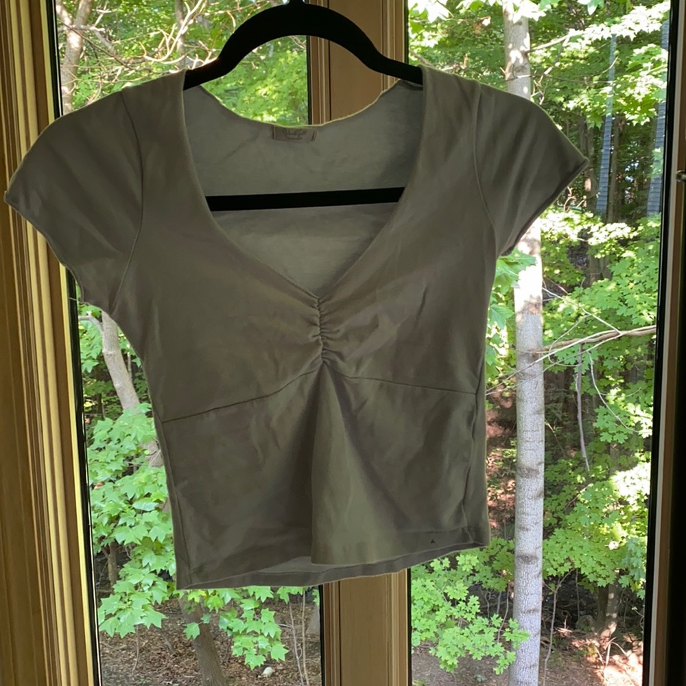 John Galt Blue Crop Top